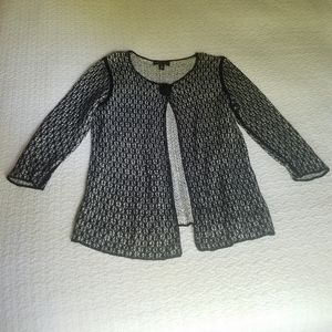 EUC Linen Blend Dana Buchman 3/4 Cardigan